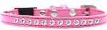 Clear Jewel Breakaway Cat Collar (size: Bright Pink Size 10)