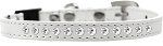 Clear Jewel Breakaway Cat Collar (size: White Size 10)