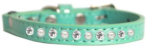 Pearl and Clear Jewel Cat safety Collar