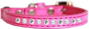 Pearl and Clear Jewel Cat safety Collar