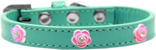 Bright Pink Rose Widget Dog Collar
