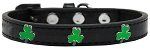 Shamrock Widget Dog Collar (size: Black Size 12)