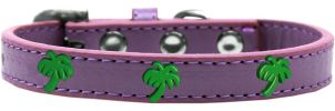 Green Palm Tree Widget Dog Collar