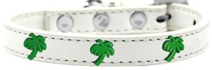 Green Palm Tree Widget Dog Collar