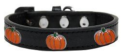 Pumpkin Widget Dog Collar (size: Black Size 12)
