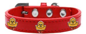 Chickadee Widget Dog Collar (size: Red Size 10)