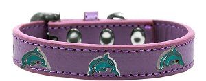 Dolphin Widget Dog Collar (size: Lavender Size 10)