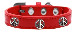 Peace Sign Widget Dog Collar