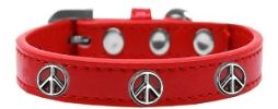 Peace Sign Widget Dog Collar