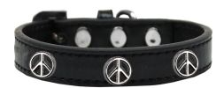Peace Sign Widget Dog Collar