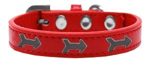 Arrows Widget Dog Collar (size: Red Size 10)