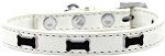 Black Bone Widget Dog Collar (size: White Size 12)