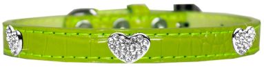 Croc Crystal Heart Dog Collar