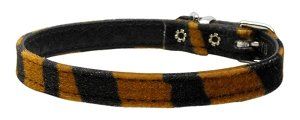 3/8" Plain Animal Print Collar (size: Tiger 12)