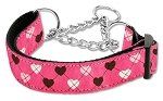 Argyle Hearts Nylon Ribbon Collar