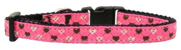 Argyle Hearts Nylon Ribbon Collar