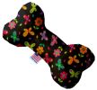 Butterflies in Brown Bone Dog Toy