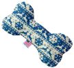 Blue Reindeer Canvas Bone Dog Toy