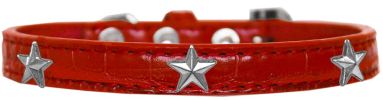 Silver Star Widget Croc Dog Collar