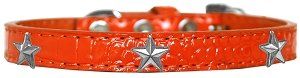Silver Star Widget Croc Dog Collar