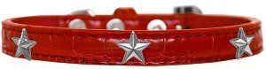 Silver Star Widget Croc Dog Collar