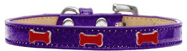 Red Bone Widget Dog Collar