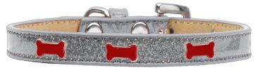 Red Bone Widget Dog Collar