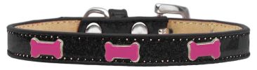 Pink Bone Widget Dog Collar