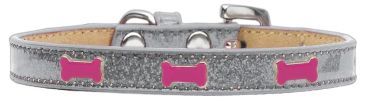 Pink Bone Widget Dog Collar