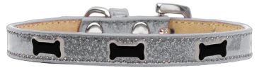 Black Bone Widget Dog Collar
