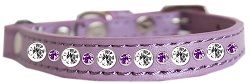 Posh Jeweled Cat Collar (size: Lavender Size 14)