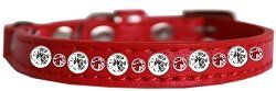 Posh Jeweled Cat Collar (size: Red Size 10)