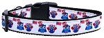 American Owls Nylon Dog Collar (size: XS)