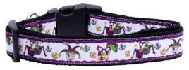 Mardi Gras Nylon Dog Collar