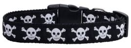 Skulls Nylon Dog Collar