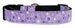 Retro Nylon Ribbon Collar (size: Lavender XS)