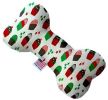 Christmas Cupcakes Canvas Bone Dog Toy