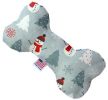 Look at Frosty Go Canvas Bone Dog Toy