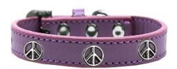 Peace Sign Widget Dog Collar