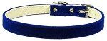 Velvet 3/8" Plain Collar (size: Blue 8)
