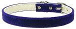 Velvet 3/8" Plain Collar (size: Purple 8)