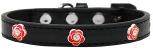 Red Rose Widget Dog Collar