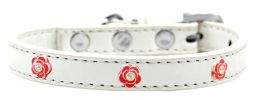 Red Rose Widget Dog Collar