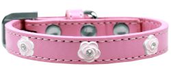 Light Pink Rose Widget Dog Collar