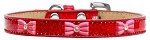 Pink Glitter Bow Widget Dog Collar (size: Red Ice Cream Size 20)