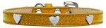 Silver Heart Widget Dog Collar