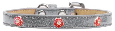 Red Rose Widget Dog Collar