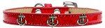 Bronze Anchor Widget Dog Collar (size: Red Ice Cream Size 10)