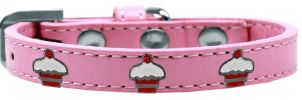 Red Cupcake Widget Dog Collar