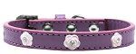 Light Pink Rose Widget Dog Collar (size: Lavender Size 20)